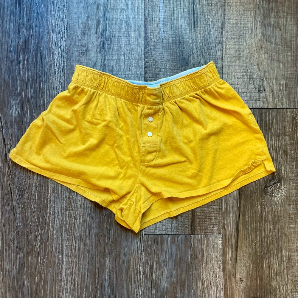 PINK Victoria's Secret Yellow Athletic Shorts
